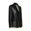 Flash Sale Fratelli Rossetti Nappa Leather Blazer With Contrasting Edging | Black
