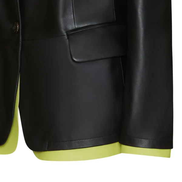 Flash Sale Fratelli Rossetti Nappa Leather Blazer With Contrasting Edging | Black