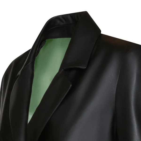 Flash Sale Fratelli Rossetti Nappa Leather Blazer With Contrasting Edging | Black