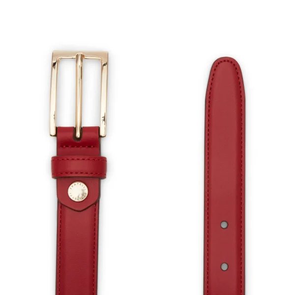 Outlet Fratelli Rossetti Cintura Colore Ciliegia- Cherry red