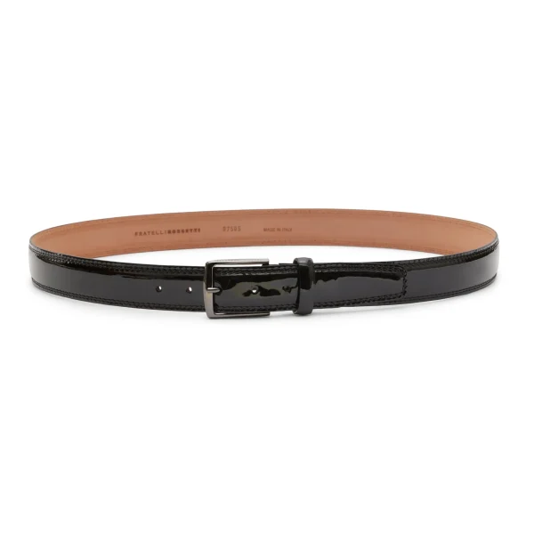 Clearance Fratelli Rossetti Cintura In Vernice- Black