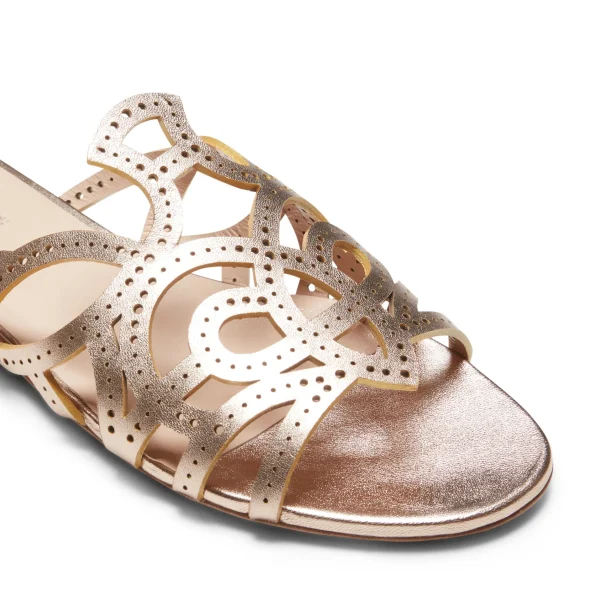 Online Fratelli Rossetti Gold Leather Sandal | Light gold