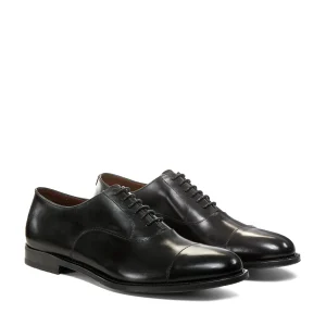 Shop Fratelli Rossetti Men’s Leather Oxford Shoe | Black