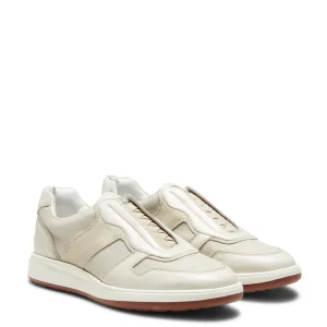 Store Fratelli Rossetti Milk-white Leather And Fabric Sneaker | Milk white