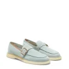 Shop Fratelli Rossetti Mocassino Donna In Suede- Sage