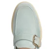 Shop Fratelli Rossetti Mocassino Donna In Suede- Sage