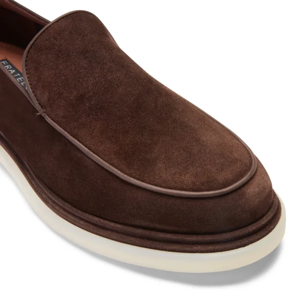 Best Fratelli Rossetti Mocassino Uomo In Suede- Brown