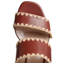 Discount Fratelli Rossetti Leather Sandal | Almond