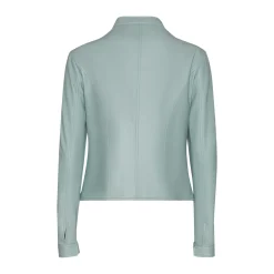 Cheap Fratelli Rossetti Aqua Green Nappa Leather Jacket | Emerald