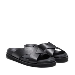 Clearance Fratelli Rossetti Leather Sandal | Black