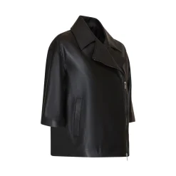 Online Fratelli Rossetti Nappa Leather Cape | Black