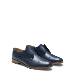 Discount Fratelli Rossetti Blue Leather Lace-up Shoes | Navy