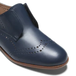 Discount Fratelli Rossetti Blue Leather Lace-up Shoes | Navy