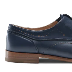 Discount Fratelli Rossetti Blue Leather Lace-up Shoes | Navy