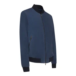 Hot Fratelli Rossetti Suede Bomber Jacket | Blue