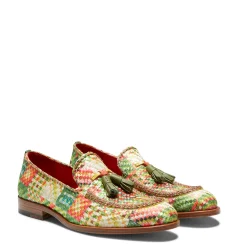 Sale Fratelli Rossetti Brera Loafer In Green Embroidered Fabric | Emerald