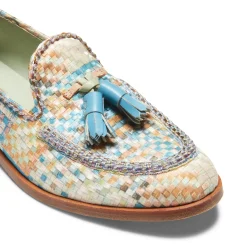 Sale Fratelli Rossetti Brera Loafer In Embroidered Fabric | Light blue