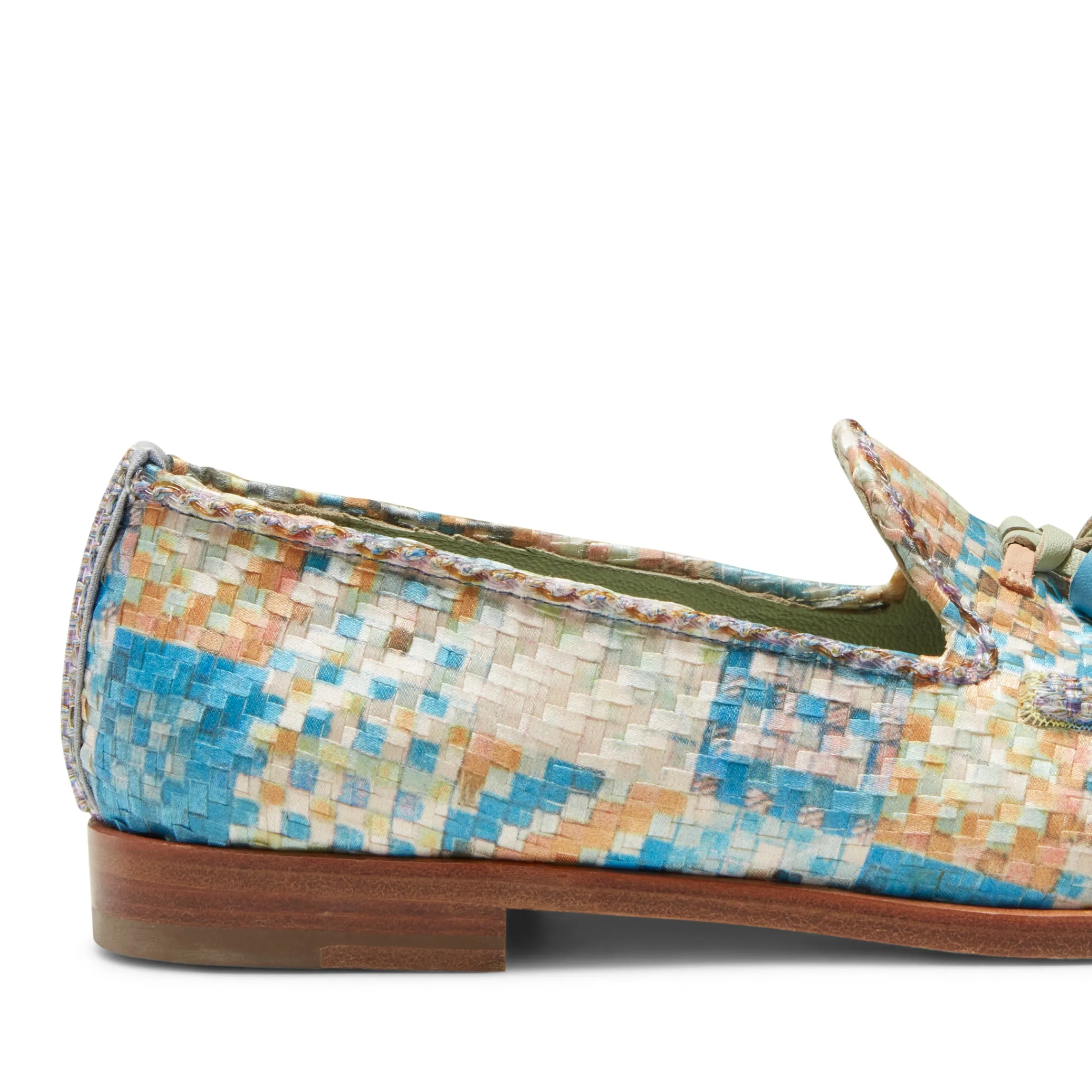 Sale Fratelli Rossetti Brera Loafer In Embroidered Fabric | Light blue