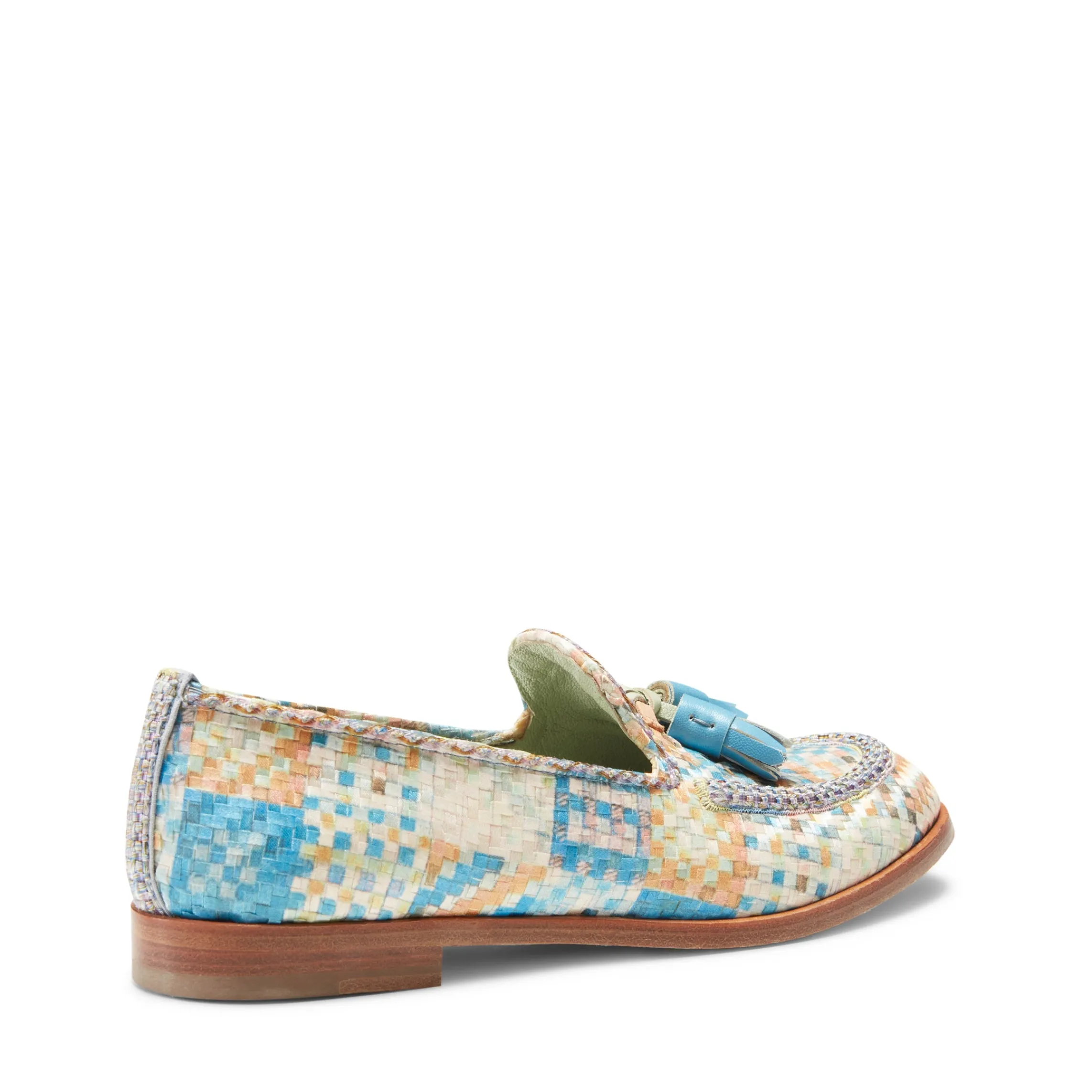 Sale Fratelli Rossetti Brera Loafer In Embroidered Fabric | Light blue