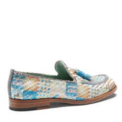 Best Fratelli Rossetti Brera Loafer In Embroidered Fabric | Light blue