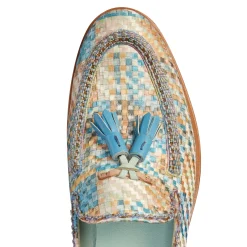 Best Fratelli Rossetti Brera Loafer In Embroidered Fabric | Light blue