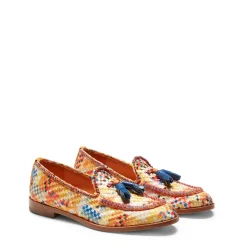 New Fratelli Rossetti Brera Loafer In Embroidered Fabric | Sun yellow