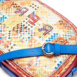 Fashion Fratelli Rossetti Brera Woven Shoulder Bag | Sun yellow