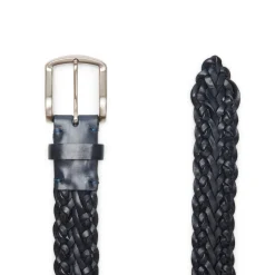 Cheap Fratelli Rossetti Cintura Uomo In Pelle Intrecciata- Aquamarine