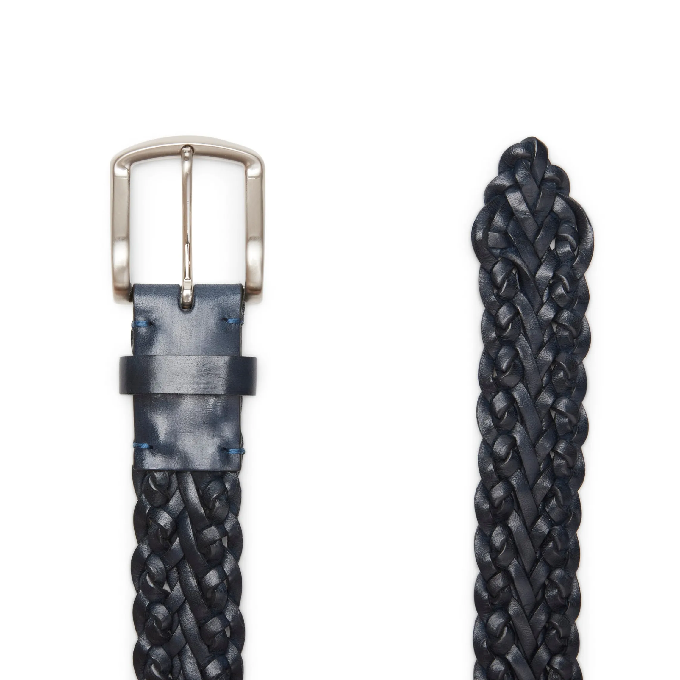 Cheap Fratelli Rossetti Cintura Uomo In Pelle Intrecciata- Aquamarine