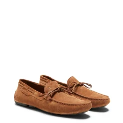 Sale Fratelli Rossetti Suede Driver Loafer | Cognac