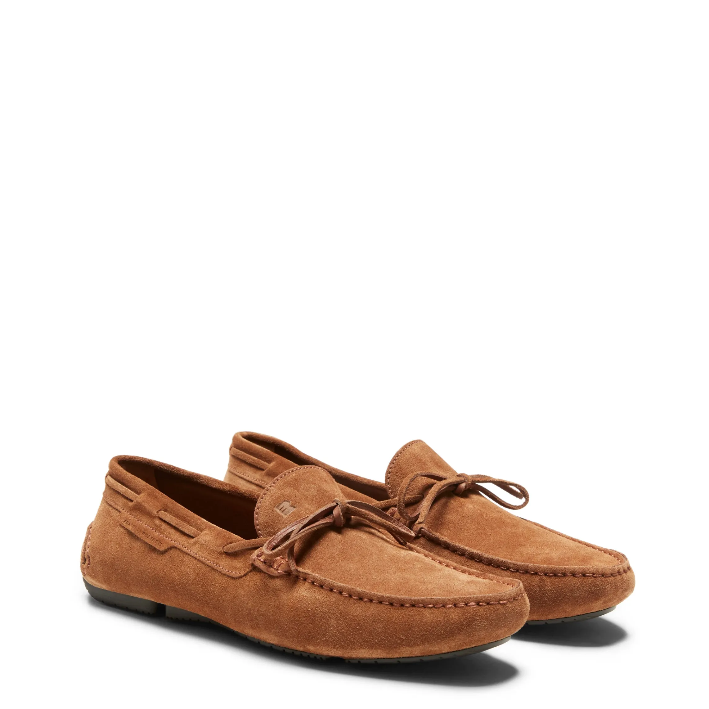 Sale Fratelli Rossetti Suede Driver Loafer | Cognac