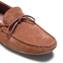 Sale Fratelli Rossetti Suede Driver Loafer | Cognac