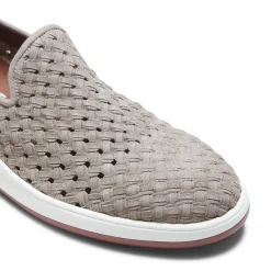 Flash Sale Fratelli Rossetti Woven Suede Sneaker | Dove Grey
