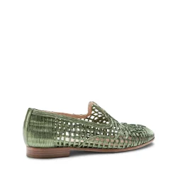 Clearance Fratelli Rossetti Green Woven Slipper | Verde