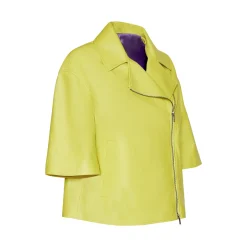 Fashion Fratelli Rossetti Lime Green Nappa Cape | Acid green
