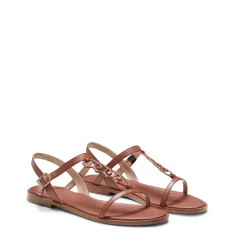 Best Fratelli Rossetti Magenta Leather Sandal | Almond