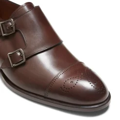 Best Sale Fratelli Rossetti Leather Double-buckle Derby Shoe | Mahogany