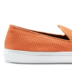 New Fratelli Rossetti Mandarin Woven Suede Slipper | Orange