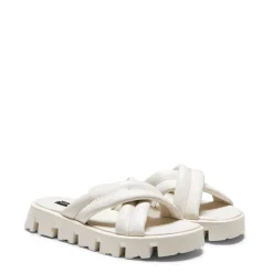 Fashion Fratelli Rossetti Milk-white Leather Sandal | Milk white
