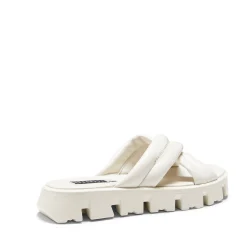 Fashion Fratelli Rossetti Milk-white Leather Sandal | Milk white