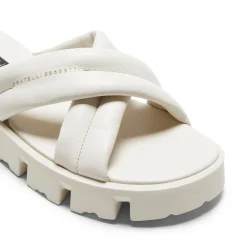Fashion Fratelli Rossetti Milk-white Leather Sandal | Milk white