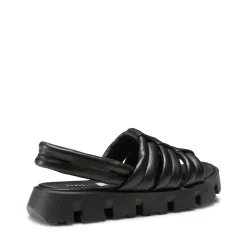 Discount Fratelli Rossetti Milk-white Leather Sandal | Black