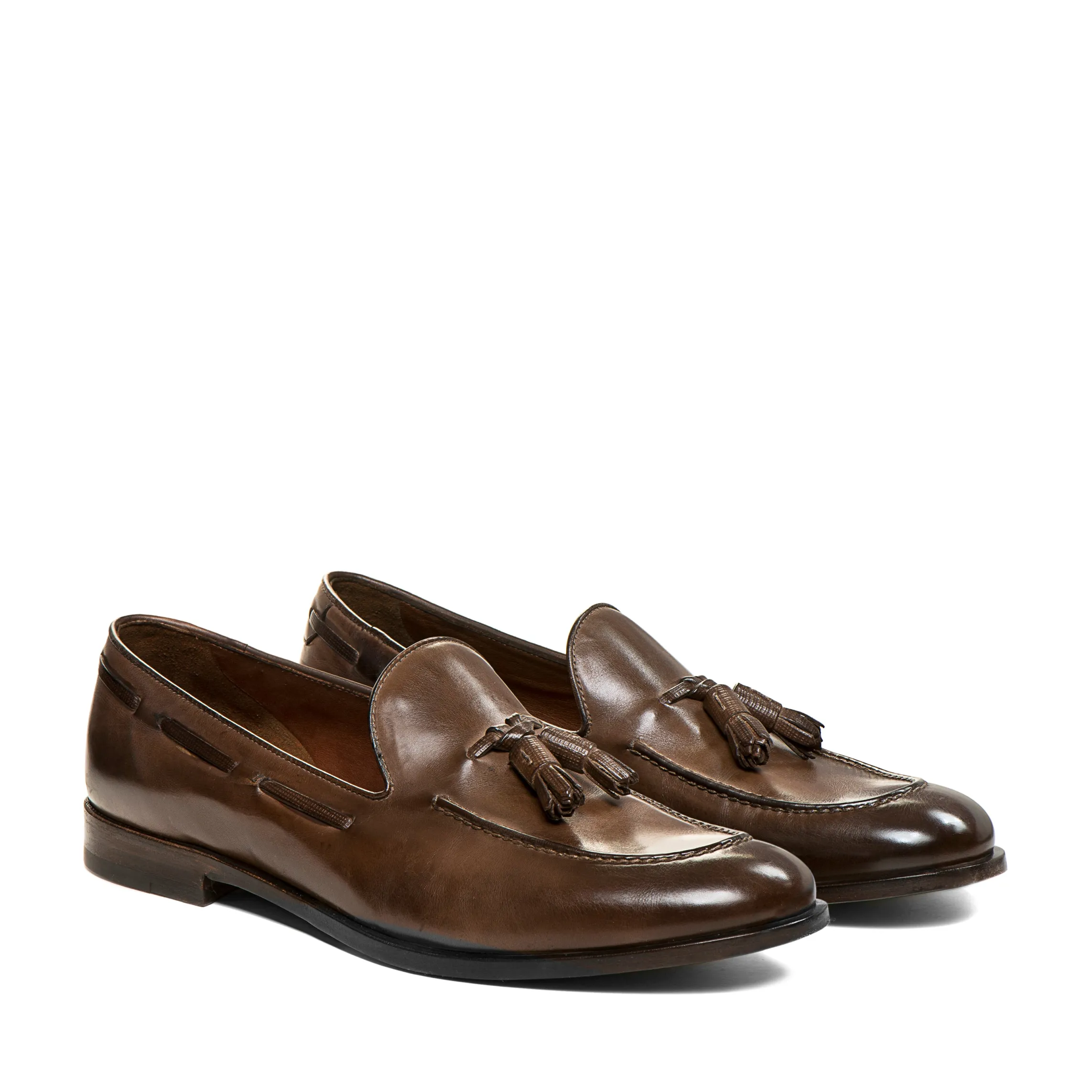 Clearance Fratelli Rossetti Mocassino Brera In Pelle- Tobacco Brown