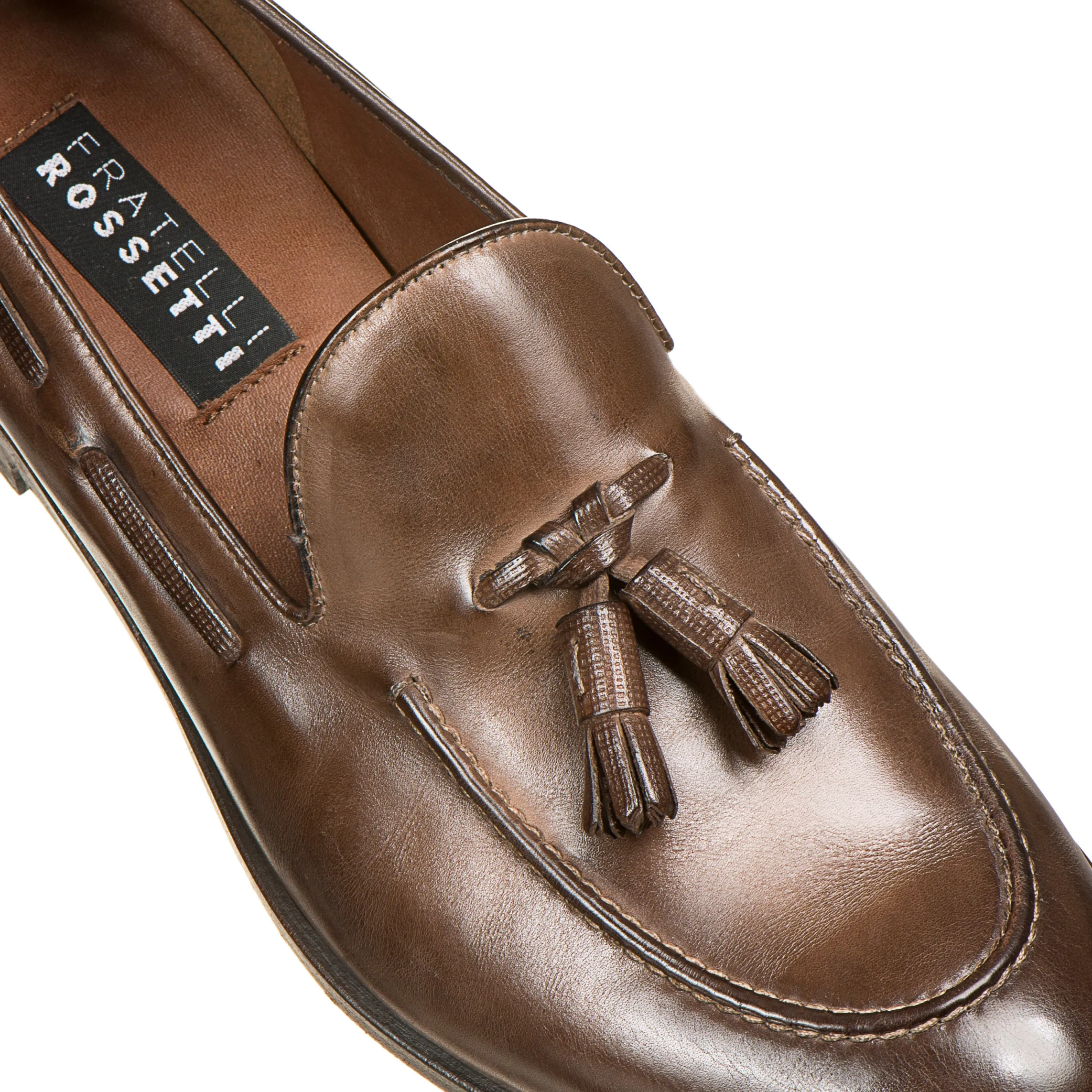 Clearance Fratelli Rossetti Mocassino Brera In Pelle- Tobacco Brown