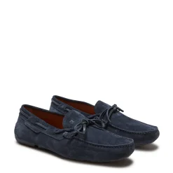 Discount Fratelli Rossetti Mocassino Driver Uomo In Suede- Navy blue