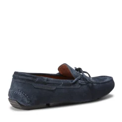 Discount Fratelli Rossetti Mocassino Driver Uomo In Suede- Navy blue