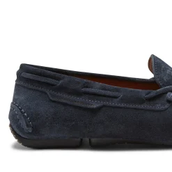 Discount Fratelli Rossetti Mocassino Driver Uomo In Suede- Navy blue