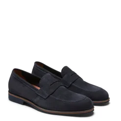 Clearance Fratelli Rossetti Mocassino In Suede- Navy blue