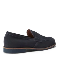 Clearance Fratelli Rossetti Mocassino In Suede- Navy blue