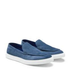 Sale Fratelli Rossetti Mocassino Uomo In Suede Blu- Ocean